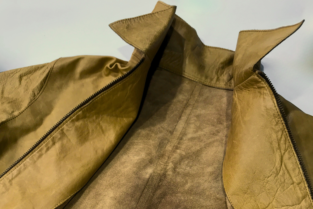 Upcycling chaqueta de cuero